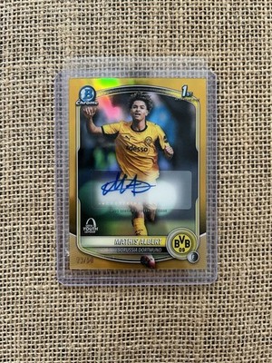 Mathis Albert /50 Gold Auto Rookie Topps Chrome 2025/26 Bowman 1st Autograph RC