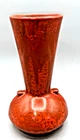 Vintage Weller Blo Red Vase 1920s Art Deco Pottery Lava Red Ceramic 7.5"H x 4.5W