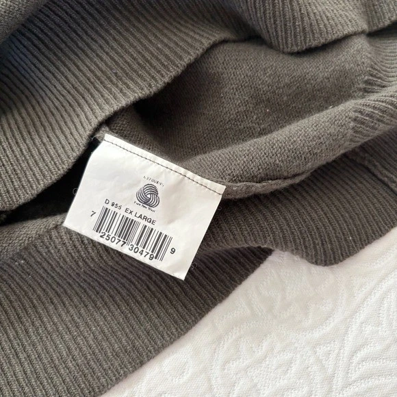 Suéter masculino Barbour gola redonda lã e cashmere (tamanho XL) - Imagem 4 de 4