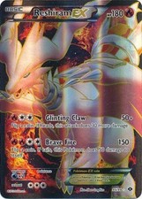 Reshiram-EX - 95/99 - Full Art Ultra Rare DMG, English Pokemon Next Destinies on eBay