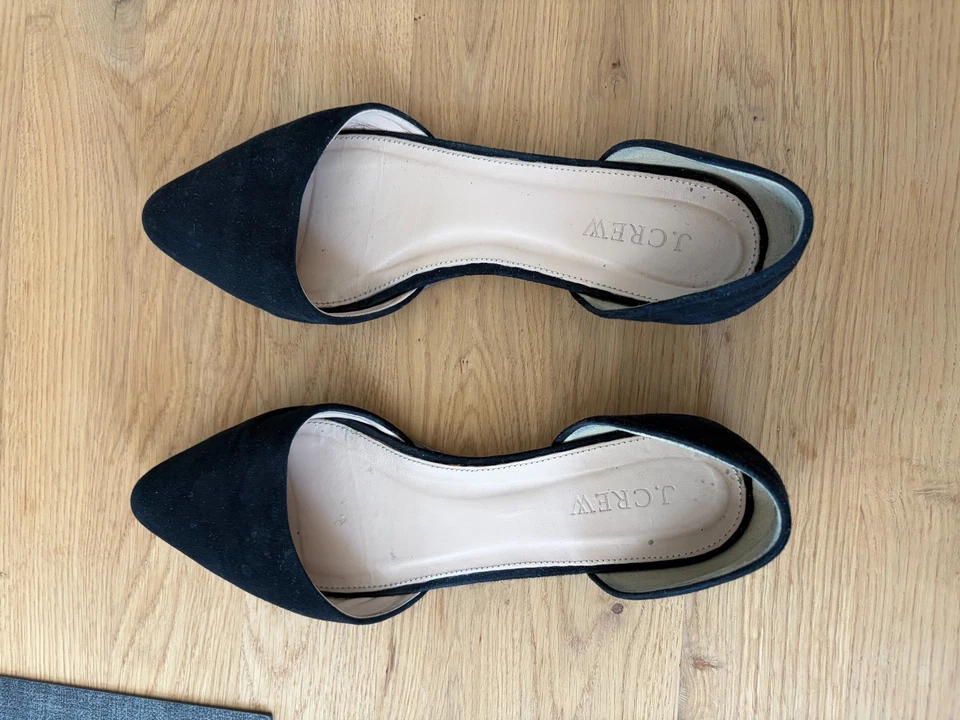 J.Crew Damen Ballerinas/Flats aus schwarzem Wildleder, Gr. 37/US 7 - Bild 4 von 4