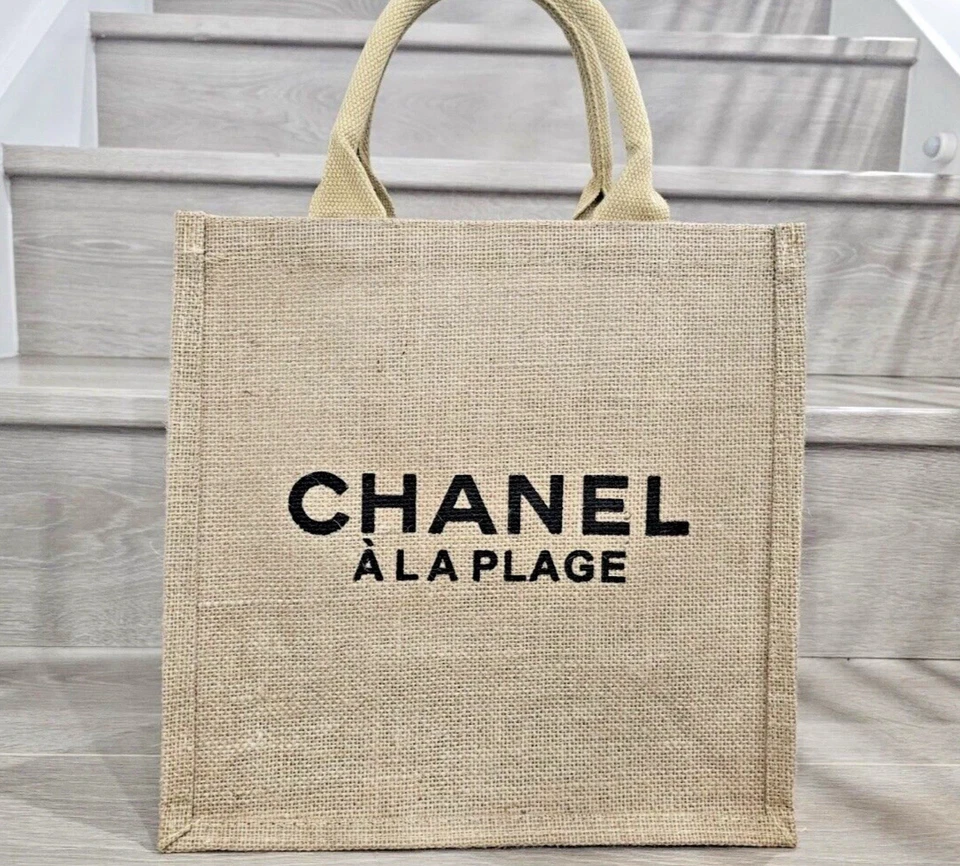 Bolso de Mano Chanel A La Plage Arpillera-NUEVO Foto 3 de 4