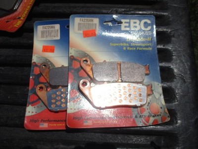 2) SETS NEW EBC FA226HH Brake Pads Front HONDA KAWASAKI SUZUKI TRIUMPH SEE LIST