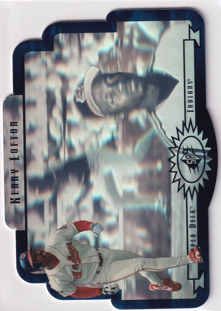 1996 SPX BASEBALL DIE CUTS KENNY LOFTON CLEVELAND INDIANS MLB d727