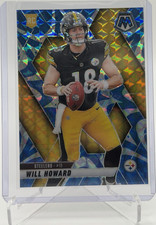 Panini Mosaic 2025 Will Howard Pittsburgh Steelers #318 Reactive Blue Prizm RC