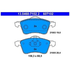 Satz Bremsbeläge Bremsklötze vorne für VW T4 70B Transporter 70A 70E | 142230