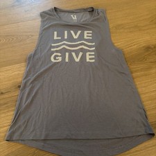 Women  s Vuori Medium Gray Live Give Tank Gray