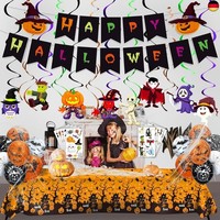 Linaye Halloween Party Kinderparty Deko Dekoration Set - Girlande,HäNgende
