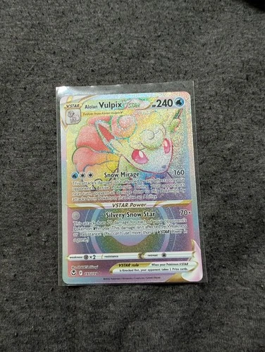 Alolan Vulpix VSTAR (Secret) 197/195 Swsh12: Sword & Shield - Silver Tempest...