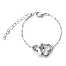 5Pcs/Set Heart Shaped Jewelry Sets of Ring Earrings Necklace for Women Elegance