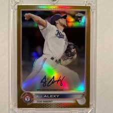 2022 Topps Chrome - Rookie Autographs A.J. Alexy #RA-AJA Gold Refractor /50 