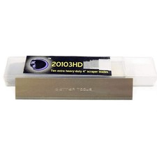 4" Extra Heavy Duty Scraper Blades .036" Thick 50 Blades/box 10 Blades/