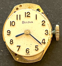 Vintage Bulova Cal 6 CL2 Women's Watch Movement Running Ticks 6CL2 17j Swiss
