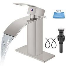 Bathroom Faucet Single Handle 1 Hole Deck Mount Lavatory Vanity RV Sink Mixer...