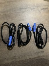 Powercon To Edison Male Neutrik 14 Gage 3 Pack