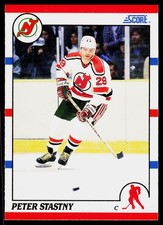 Peter Stastny, 1990-91 Score American, #96, New Jersey Devils,