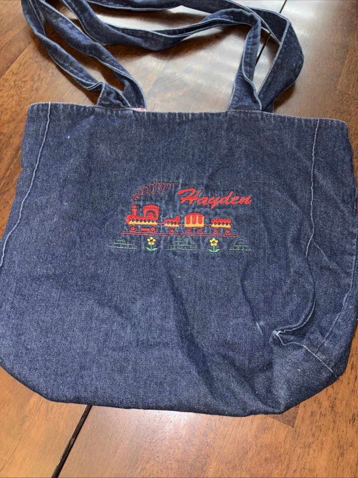 2 bolsos vaqueros hechos a mano con bordado “Hayden” Foto 4 de 4