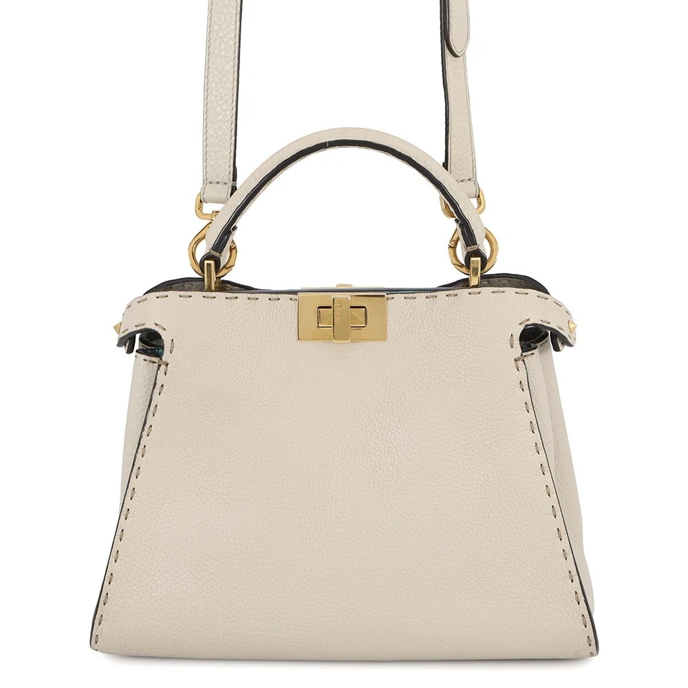 Fendi — FENDI Peekaboo Iconic Essential Leather Beige 8BN302
