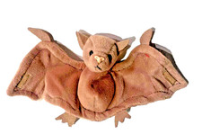Ty Bat Beanie Plush Toy Style 4035 Batty PVC Pellets DOB 10 29 1996 Brown Plushy