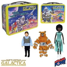 Battlestar Galactica 35th Ann. Retro Tin Tote w/Boxey, Muffit & Tucana Singer 8-