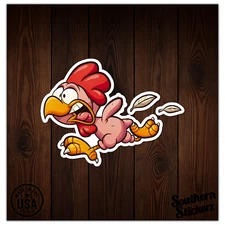 Plucked Chicken - Vinyl Decal Sticker - Car Window Laptop - ebn11786