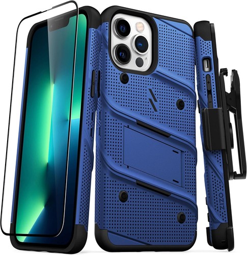 ZIZO Bolt Bundle iPhone 13 Pro Max Case - Blue - Open Box - Picture 3 of 5