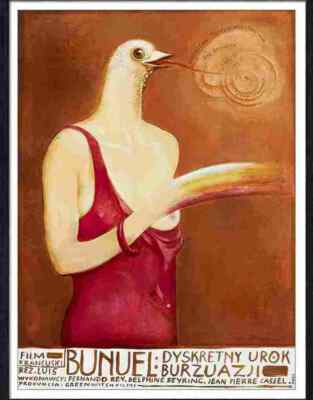 Werbefoto 04 dezenter Charme der Bourgeoise Luis Bunuel polnisches Poster
