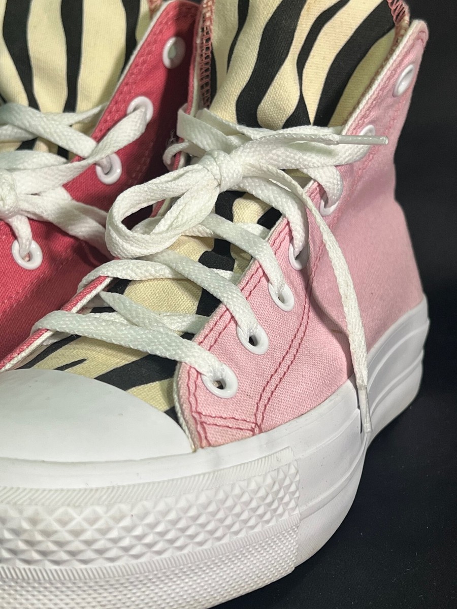 Zebra Print Converse Zebra Plateau Converse All Star Shoes SZ W