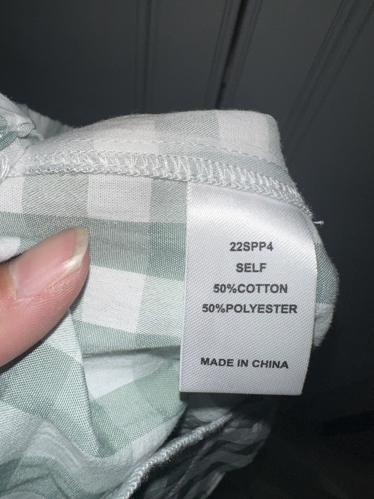 Hunter Bell NY Bridget Pants In Green Gingham Size Large 