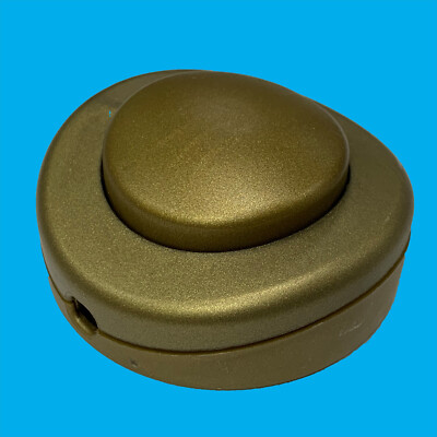 Gold 2/3 Core 2A Fuß Knöpfe Lampe Licht Runde Boden Inline Auf / aus-Schalter,