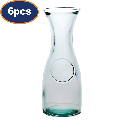 Klarglas Kanne Re-Generation Saftkaraffe Krug 800ml ergonomischer Griff 6 Stück
