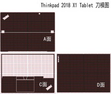 Laptop Sticker Carbon fiber Cover for Lenovo thinkpad X1 Tablet 2018 release 13"
