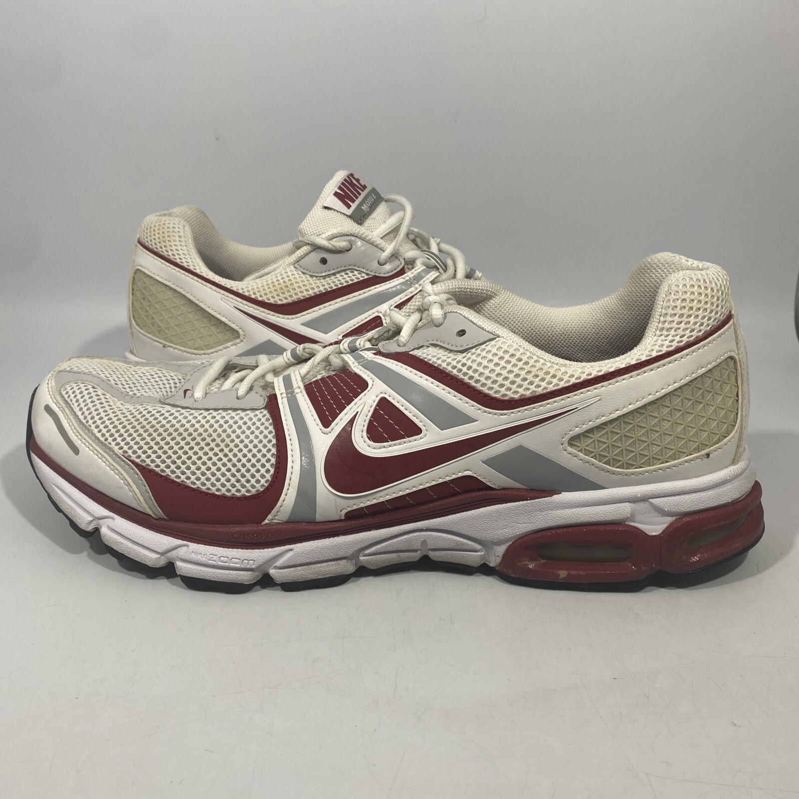 Nike Air Zoom Moto 8 Running Shoes White/Red Men's Size 13 | eBay