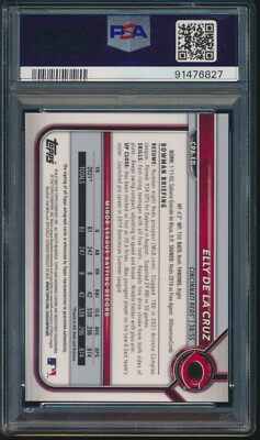 PSA 10 ELLY DE LA CRUZ AUTO 1st 2022 Bowman Chrome Autograph