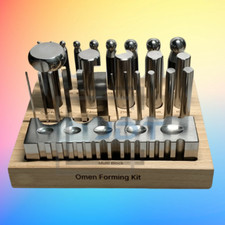 Omen Dapping and Forming Set - Oval, Round and Swage Kit  Jewelry Tools  JDT 