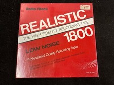 New Sealed Radio Shack Hi-fi Realistic Low Noise 1800 7" Reel Recording Tape