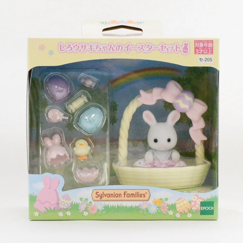 Sylvanian Families CONEJO BLANCO JUEGO DE PASCUA BEBÉ SE-205 2020 Calico  Critters