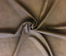 Soft Brown Suede Leather Hide Textured Grain Upholstery Bookbinding Craft Fabric