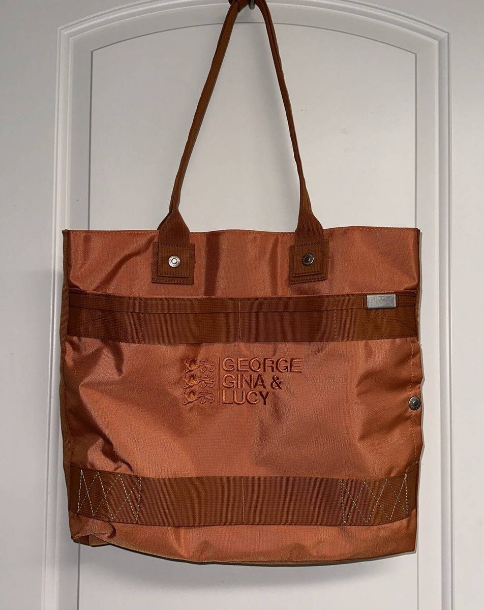 George Gina & Lucy Orange Nylon Tote Bag Purse | eBay