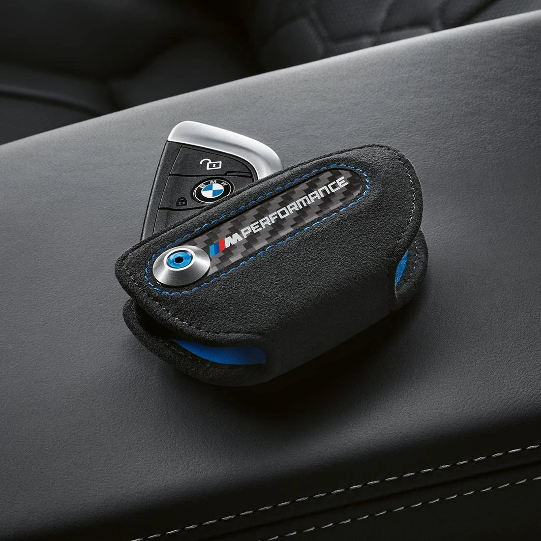 OEM BMW M Performance Key Case in Carbon Fiber/Alcantara 