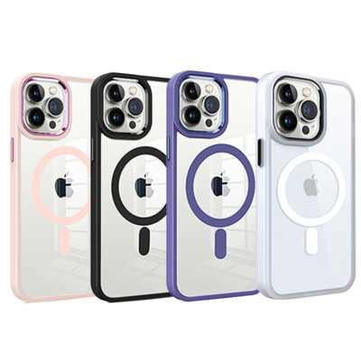 For iPhone 14 /Plus Pro Max Clear Magnet Case Compatible w