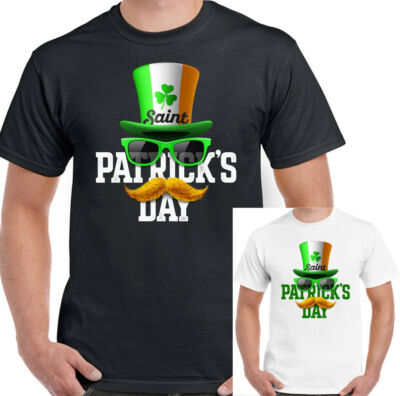 St.Patrick's Day T-Shirt Irisch Zylinder Flagge Herren Lustige Irland Paddys