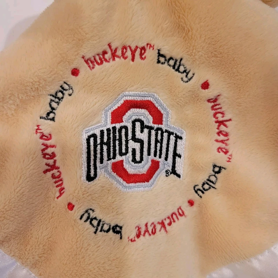 Manta Blankie Lovey 13X13 Baby Fanatics NCAA Ohio State Buckeye Baby Secuirty 13X13 Foto 2 de 4