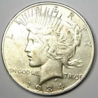 1934-S Peace Silver Dollar $1 - Choice XF Detail (EF) - Rare Date "S" Mint Coin!