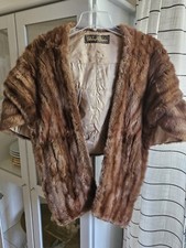 Vintage Helen of Memphis Luxurious Chocolate Brown Fur Wrap or Stole Rare