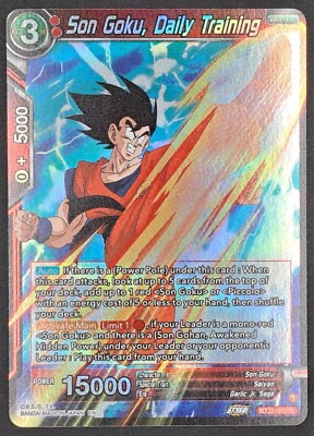 Son Goku, Daily Training FOIL Dragonball Karten Wild Resurgence - BT21 - Bandai 