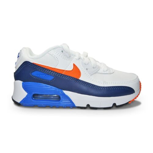 Kids Nike Air Max 90 LTR (PS) - CD6867 120 - Summit White Safety Orange - Picture 1 of 5