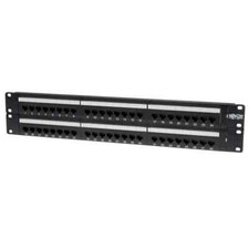 Tripp Lite 48-Port Cat6 Patch Panel -UTP, 110 Punch Down, RJ45, 2U, TAA N252-048