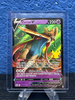 Zacian V 016/025 Holo Rare 2021 Pokemon Celebrations 25th Anniversary