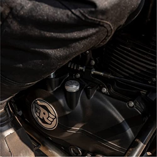 ROYAL ENFIELD Oil Filler Cap "Winged R" Silver - Picture 4 of 7